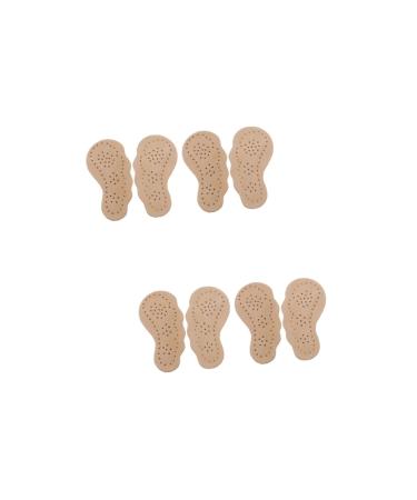 Mobestech 4 Pairs Non-Slip Stickers Forefoot Mats Skid-Resistance Pads Skid- Resistance Pads Reusable Foot Pad Garden Chickens Ornaments Front Foot Pad Wear Pad Summer Leather