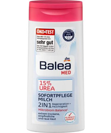 15% urea instant care milk 2in1 regeneration + moisture microbiome balance - for extremely dry sensitive and rough skin - 1 x 250 ml
