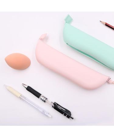 Travel Makeup Brush Holder | Silicone Cosmetic Brush Case with Zipper | Large Pink Makeup Bag - Perfect for Daily Use & Gifts - Buy Online on GoSupps.com