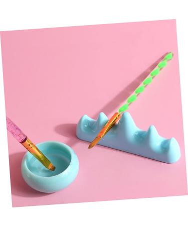 Beatifufu 1 Set Nail Art Brush Cup Bask Manicure Bowl Candle Holder Make up Holder Manicure Pen Holder Dip Nail Remover Gel Acetona Nail Brush Wash Holder Plastic Washing Rack Washing Cups - Buy Online on GoSupps.com