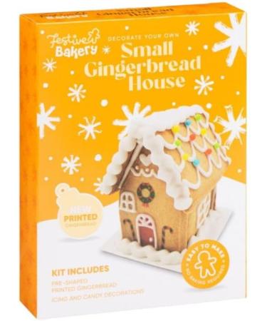 Christmas Gingerbread House Kit 165g - Easy to Make DIY Gingerbread House - No Baking Required - Includes Pre-Shaped Gingerbread, Icing & Decorations - Fun for the Whole Family - Buy Online on GoSupps.com