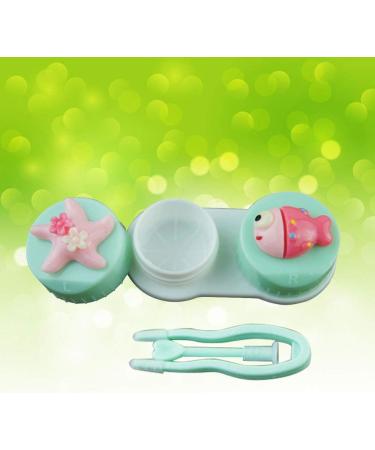 Healifty Cute Fish Contact Lens Case - Bright Color Travel Kit with Tweezer for Outdoor Use | International Shipping Available - Buy Online on GoSupps.com