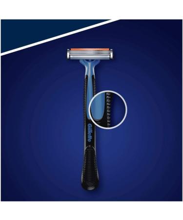 Buy Gillette Blue 3 Smooth Disposable Razors for Men - 6-Pack with 3-Blade Design | Fast International Shipping - Buy Online on GoSupps.com