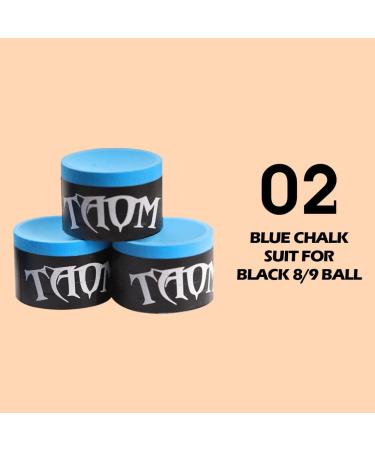 TAOM Round Blue Green Billiard Chalk - Pool Snooker Accessories (1 Piece) - Buy Online on GoSupps.com