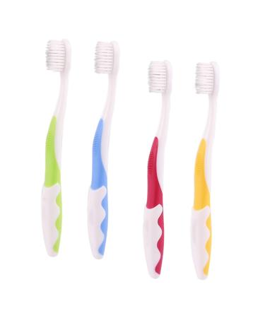 Beaupretty 4 Pack Bristle Toothbrushes Anti Slip Toothbrushes Oral Care Tool Baby Toothbrushes Children Toothbrushes