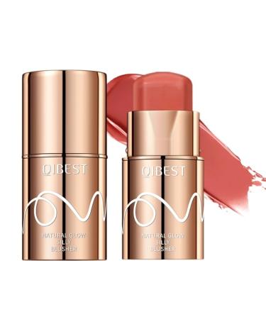 Versatile Lipstick Blush Stick Blendable Cream Blush Stick for Face Lip Cheek Waterproof Natural Cream Blusher Makeup
