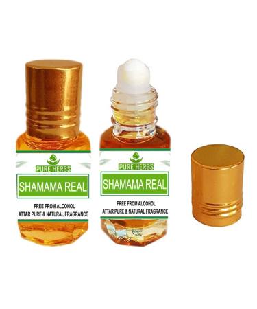 Pure Herbs Shamama Real Attar Alcohol Free Unisex Suitable for Occasions and Everyday Use Fragrance (10ml)
