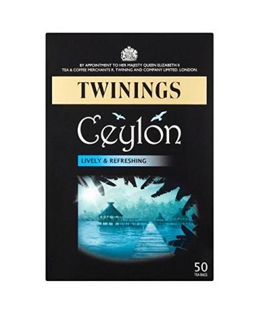 Th Twinings Ceylon Sacs De 50 Par Paquet