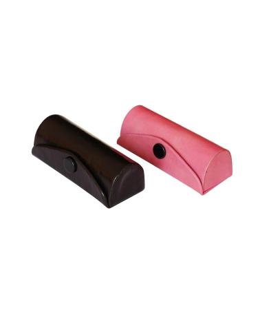 ARTISENIA Set of 2 Leather Lipstick Case Holder Organizer Bag for Purse lipstick holder Durable Soft Leather | Cosmetic Storage Kit With Mirror (Pink & Black) - Buy Online on GoSupps.com