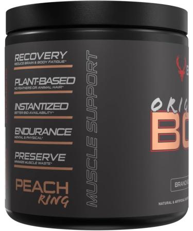 Bucked Up Original BCAA 2:1:1 Branched Chain Essential Amino Acids - Supplement Powder - | 100% Pure 2:1:1 Instantized Formula | Pre/Post Workout | 30 Servings | (Peach Ring Flavor) - Buy Online on GoSupps.com