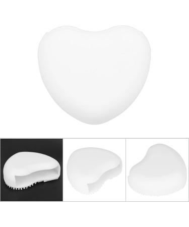 7-Color Makeup Brush Cleaner Silicone Heart-Shaped Makeup Cleaning Equipment Used For Washing Makeup Products (apple white) - Buy Online on GoSupps.com