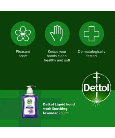 Dettol - Lavender Hand Wash Pump - 250ml Pack of 12 - Buy Online on GoSupps.com