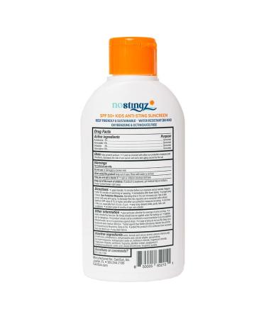 NoStingz 50+ SPF Kids Jellyfish & Sea Lice Protection Sunscreen - Reef Safe & Anti-Sting Formula - Buy Online on GoSupps.com