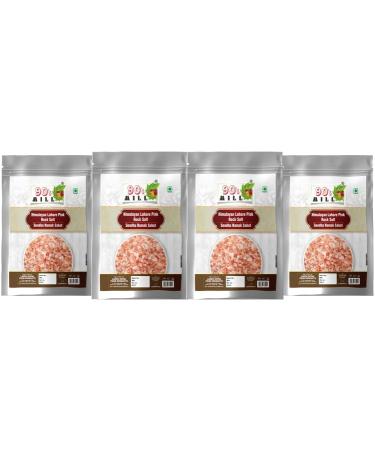 90's MILL Authentic Himalayan Rock Salt Crystal for Traditional Dishes in Fast Navratri Upwaas Vrat Ekadashi Salt | Sendha Namak Whole Crystal | Lahori Rock Salt Granules-100GM*4Pack - Buy Online on GoSupps.com