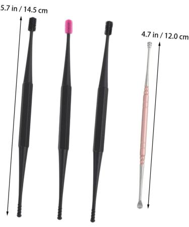 Ipetboom 4pcs Set of Silicone Ear Scoop Double Easy to Use Ear Spiral Massager Random - Buy Online on GoSupps.com