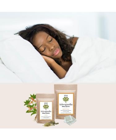 Siyah Organics Ashwagandha Capsules - Stress Relief Sleep Aids & Focus for Women & Men - 100% Natural & Organic Vegan Herbal Tea - Handmade Herbal Supplement - 60 Capsules - Buy Online on GoSupps.com