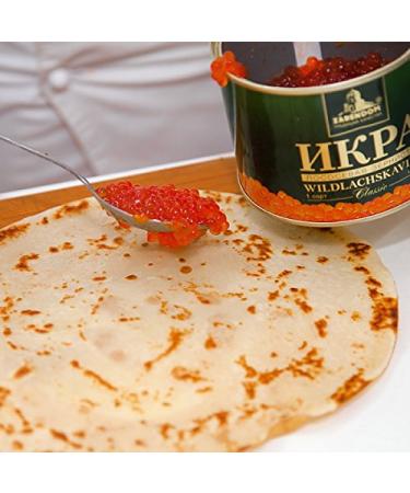 Buy Tsar's House Gorbusha Salmon Caviar Classic 500g Can | Premium Red Caviar - International Shipping Available - Buy Online on GoSupps.com