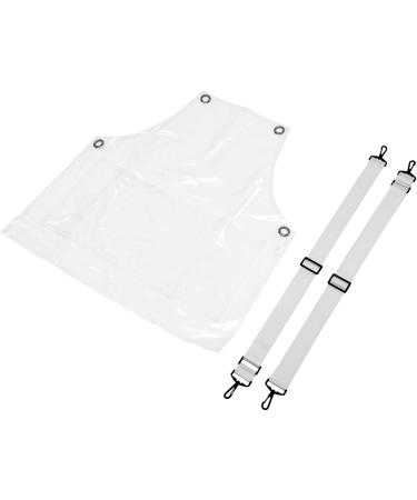 FRCOLOR Kitchen barber apron hair dresser apron hairstylist aprons for women unisex apron oil resistant clear apron kitchen apron cooking apron dishwashing apron tpu white Miss Apron - Buy Online on GoSupps.com