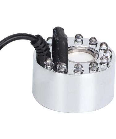 YOUTHINK Mist Maker Aquarium 12 LED Light Color Change Ultrasonic Mist Maker Atomizer Water Fountain Pond Indoor Outdoor Fountain Mister Foggers Silver (UK) - Buy Online on GoSupps.com