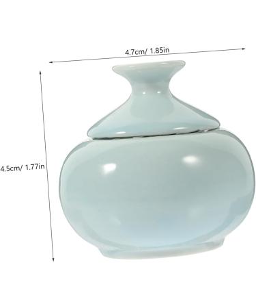 Healeved makeup jar lip balm holder ceramics skincare cosmetic sample containers 4.7x4.7cm Sky-blue - Buy Online on GoSupps.com