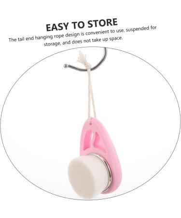 Shop Housoutil Soft Fur Cleansing Makeup Brush Scrubber - Exfoliating Facial Brush for Women - Pink Face Scrubber & Cleanser for Radiant Skin - Buy Online on GoSupps.com