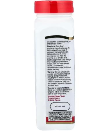 21st Century Glucosamine Relief 1000 mg - 120 Coated Tablets Pack of 6 - Buy Online on GoSupps.com