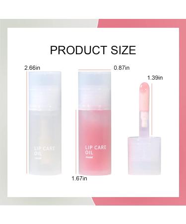 DAGEDA 2Pcs Hydrating Lip Glow Oil Set - Taro and Water | Moisturizing, Plumping, Non-sticky Lip Oil Gloss | Nourishing, Repairing, Tinted Clear Lip Gloss | Reduce Lip Lines - Buy Online on GoSupps.com