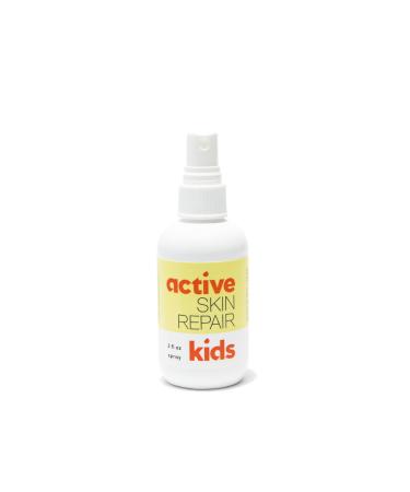 Active Skin Repair Kids First Aid Spray - Non-Toxic & Natural Kids Antiseptic Spray for Minor Cuts, Wounds, Scrapes, Rashes, Sunburns, and Other Skin Irritations (3oz Spray)
