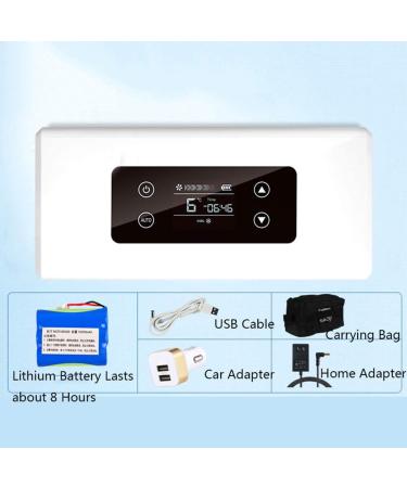 Insulin Cooler Portable Smart Mini Refrigerator 12V High Efficiency Refrigeration Travel Medicine Refrigerator Suitable for Car/Travel/Aircraft White - Buy Online on GoSupps.com