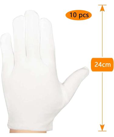 10 Pairs of Cotton Moisturizing Gloves for Men & Women - Comfortable Breathable Skin Care & Jewelry Examination Gloves - Buy Online on GoSupps.com