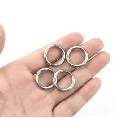 Hamineler 30 PCS Smoothing Welded 304 Stainless Steel O-Ring Welded Round Rings for Camping Belt  Dog Leashes  Luggage Accessories (3mm15mm ID) - Buy Online on GoSupps.com