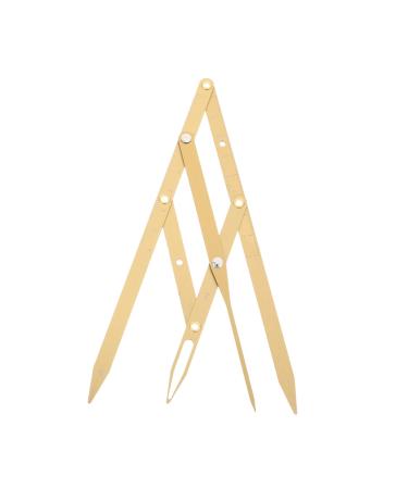 FOMIYES 2 Pcs Second Generation Scale Makeup Tools Eyebrow Pencils Eyebrow Measurement Tool Eyebrow Shape 25x5x0.6cmx2pcs Goldenx2pcs