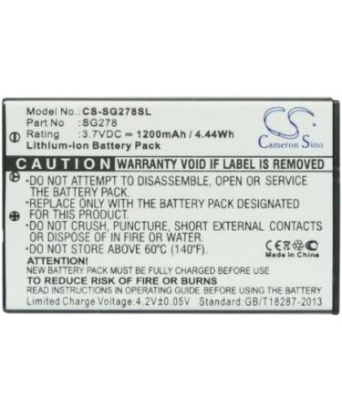 Buy 3.7V 1200mAh Battery Replacement for SG-278 - Fast International Shipping - Buy Online on GoSupps.com
