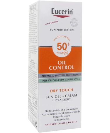 Eucerin Sun Face Oil Control Mattifying Gel-cream SPF 50+ 50ml - Buy Online on GoSupps.com