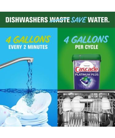 PURPUR Cloth & Cascade Platinum Plus ActionPacs Dishwasher Detergent Pods - Fresh Scent (81 Ct) | International Shipping Available - Buy Online on GoSupps.com