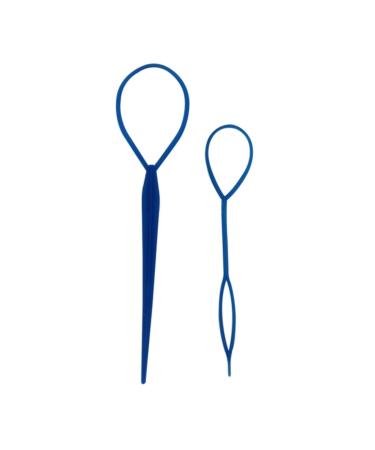 Trimming Shop blue Topsy Pigtail Hair Braid Ponytail Maker Styling Tool