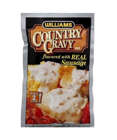 Williams Country Gravy Variety Bundle - 2-Pack Sausage Flavored Mix + 2-Pack Original + 2-Pack Brown Mix - 2.5 oz & 1 oz - Buy Online on GoSupps.com