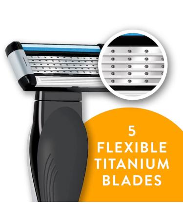 BIC 5-Blade Unisex Shaving Razor - Smooth Close Shave for Men and Women, 4 Cartridges - Buy Online on GoSupps.com