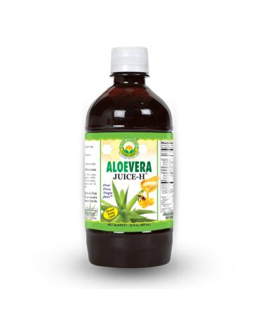 BASIC AYURVEDA Aloe Vera Juice with Honey 32.46 Fl Oz (960ml) | Supports Digestive Health Hydration & Skin Wellness | Cold Pressed Herbal Juice | Natural Cleanse | No Added Sugar - Buy Online on GoSupps.com