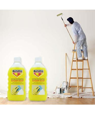 x2 500ml Bartoline sugar soap for walls |cleaning products| All purpose floor cleaner liquid Surface degreaser sugar soap| Comes with durable rubber gloves large cleaning sponge by Ditch Products - Buy Online on GoSupps.com