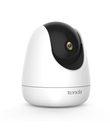 Tenda 2K WiFi Camera, Wireless Pan Tilt Home Security Camera, Baby Monitor with APP for Pet/Dog/Kid/Older, 2-Way Audio, Night Vision,Auto Tracking,Siren, Human & Motion Detection (CP6) 2K/3MP