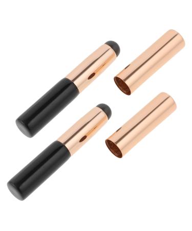 DRESSOOS Round Head Silicone Lip Brush Silicone Makeup Applicator Lip Makeup Brush Mini Lip Concealer Lipstick Applicator Lip Balm Sponge Lipstick Brush Lip Gloss Brush Wood Dust-proof Miss