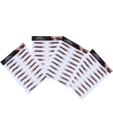 FOMIYES 12 Pcs Eyebrow Stickers Waterproof Makeup Eyebrown Sticker 6d Hair-like Eyebrows Stickers 4d Modify - Buy Online on GoSupps.com