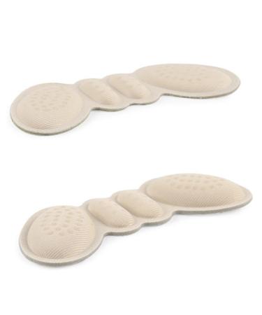 Beaupretty 3 Pairs High Heel Pad Reusable Pads High Heel Grips Cotton Heel Cushions Shoe Clips Heel Pad Clamp Shoe Cushions Heel Half-Size Pads Sponge Heel Grips Pads Do Not Follow