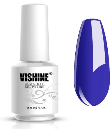 Vishine Gel Nail Polish Soak Off UV LED Nail Gel Polish Manicure Salon DIY Nail Art Long-Lastnig blueish Purple 0.5 OZ - Buy Online on GoSupps.com