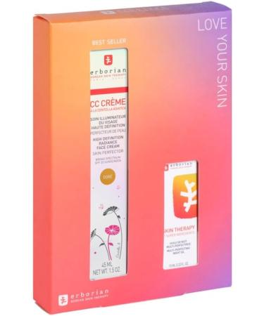 Erborian CC Cream with Centella Asiatica | Lightweight Skin Perfector | Tinted Moisturizer | Brightening Face Cream | Korean Skincare | Fair Shade SPF 25 | 15 ml, 45 ml, 10 ml - Buy Online on GoSupps.com