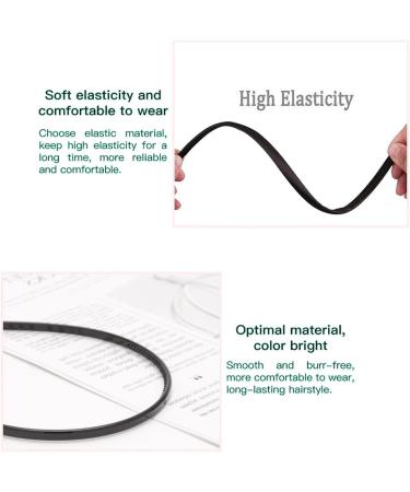 2 Pcs Thin DIY Plastic Headbands with Teeth - 6mm Width - Buy Online on GoSupps.com