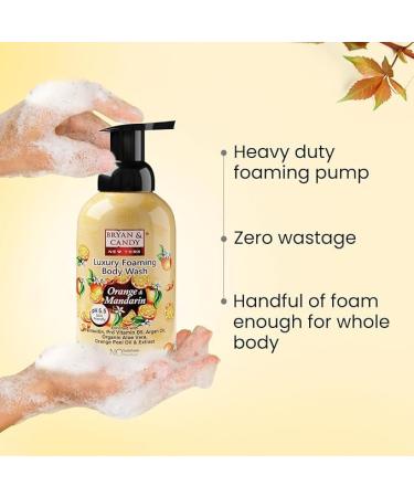 Buy Foaming Body Wash with Pentavitin & Argan Oil - pH 5.5 All Skin Types 400ml | Fresh Orange & Mandarin Scent - Ship Internationally - Buy Online on GoSupps.com