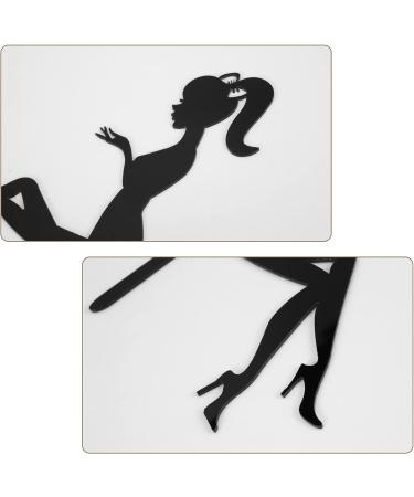 Uinfhyknd Pack of 6 High Heel Girls Birthday Cake Decoration Cake Toppers (Black) - Buy Online on GoSupps.com
