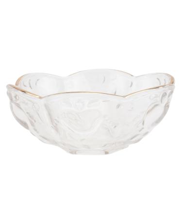 Alipis 3 Pcs Glass Bowl Fruit Decor Soup Cereal Bowl Salad Serving Plate Kitchen Container Pearlescent 11.5x11.5cm x3pcs Transparentx3pcs